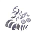 210*35*3.5mm 440C Fish Cutting Blade For Fresh Food Bone Cutting Blade