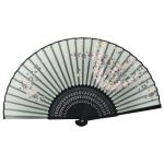 Bamboo Customized Hand Fans Print Fabric Ladies Fan Small Fan