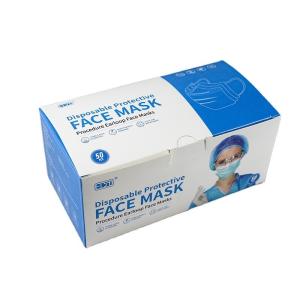 Wholesale ISO14001 CMYK Face Mask Medical Box Packaging , PMS Disposable Face Mask Box from china suppliers
