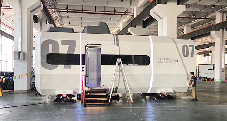 Transport And Load Simplified 20ft Flat Pack Container House For Space Capsule Living
