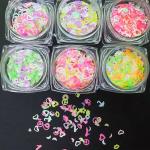 12 Vibrant Hues for DIY Glitz Galore Cosmetic Grade Mixes Glitter Shapes Neon