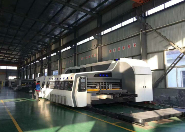 High Definition Flexo Printer Slotter Machine 180 Pcs/Min With Pneumatic Interlocking Device