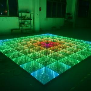 Long Lifespan hours 100000 3D Mirror LED Dance Floor for Banquet Hall and Dance Club