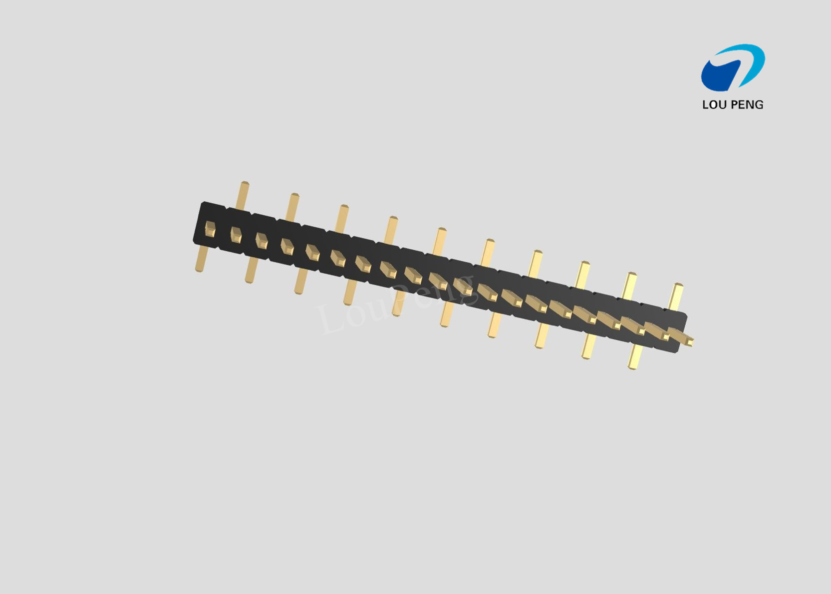 Pin Header 1x20pin 1.27mm pitch vertical SMD pin1Left