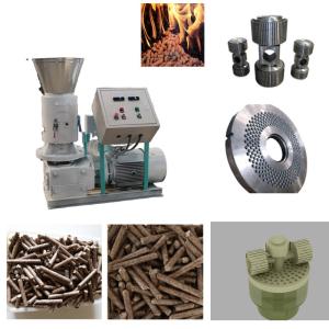 Wholesale 4-12mm Wood Pellet Press Machine 0.8-4ton/H Automatic Lubrication Feed Pellet Mill from china suppliers
