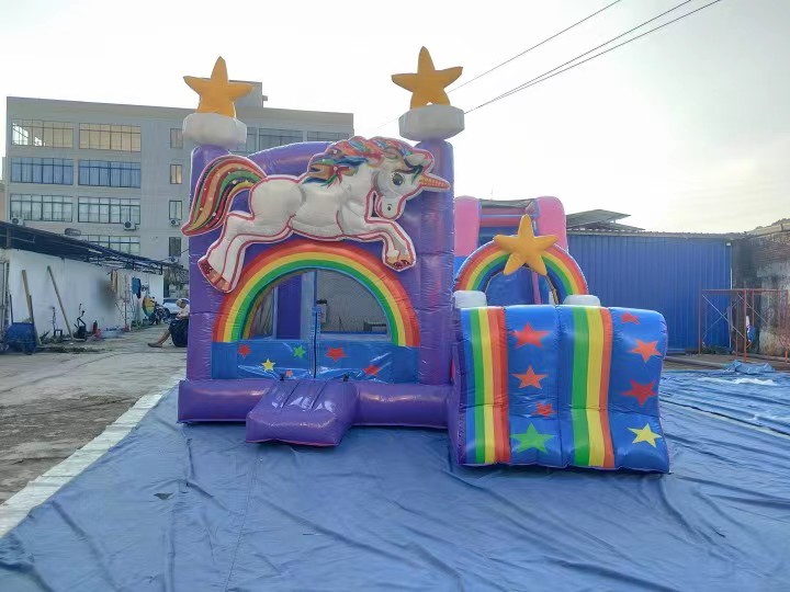 Plato 1000D Inflatable Combo Slide Bouncy Castle Jumper Park