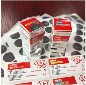 Wholesale Adhesive 25x60mm Plastic Vinyl Vitamin Private Label For 10ml Bottle Package from china suppliers