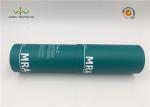 Custom Made Cardboard Paper Craft Tube Packaging With Silver Hot Stamp