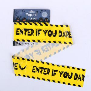 Wholesale Halloween 0.025mm Enter If You Dare Tape 30ft Plastic Fright For Dacoration from china suppliers