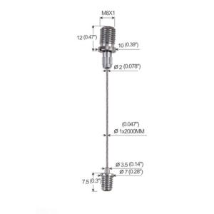 Wholesale Adjustable Safety Panel Light Cable Hanging System Chrome Plated YW86001 from china suppliers