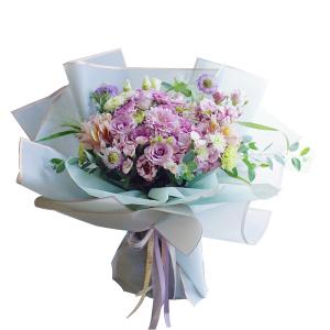 Wholesale Waterproof Flower Wrapping Paper 100% Wood Pulp Material Custom Logo Printed from china suppliers