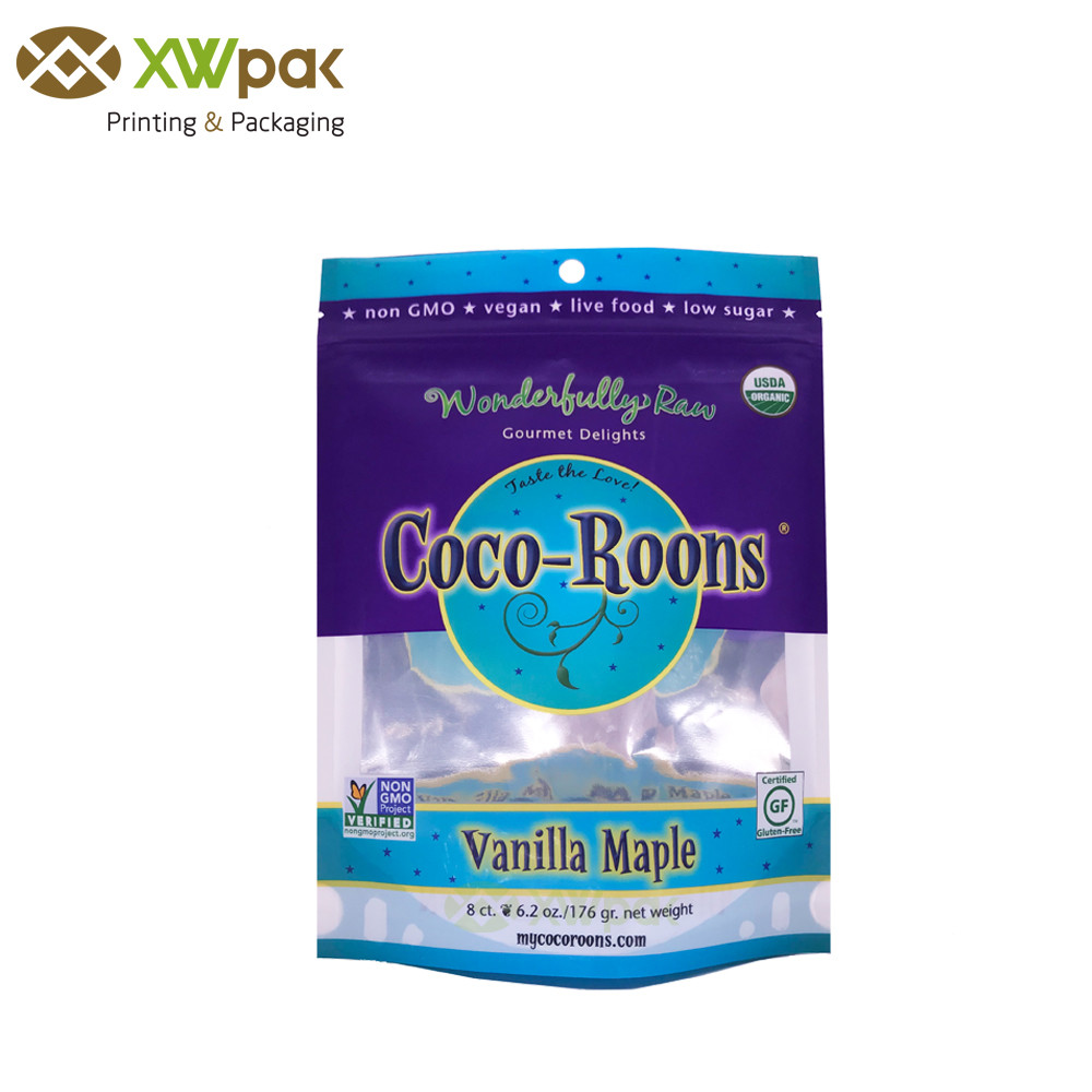 Customized Food Packaging Stand Up Pouches Resealable Zipper For Protein Powder
