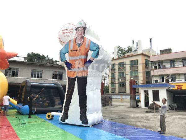 Custom Inflatable Advertising Products , Event Decoration Clean Woman Inflatable