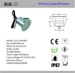 Outside IP67 waterproof LED underground lamp/LED inground light/Outdoor led