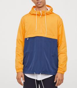 Wholesale Waterproof 100% Polyester Fiber Lightweight Windbreaker Jacket Pullover Hooded from china suppliers