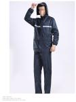 Full Body Protection Military Poncho Raincoat PU Coating Waterproof For Men And