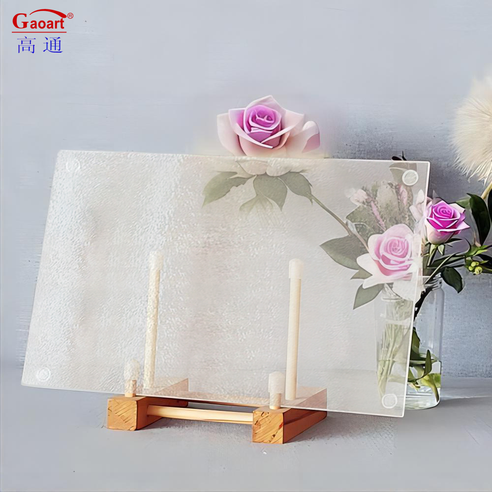 Tempered Glass Square Cheese Kitchen Cutting Board with Classic Design and Custom Size