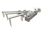 SS304 Chocolate Cream Filled Sandwich Biscuit Machine Energysaving
