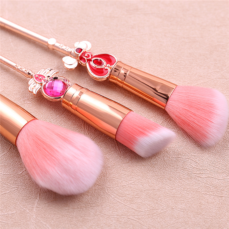 Lovely Cartoon Style Sailor Moon Makeup Brush Set Cosmetic Powder Skin Friendly