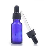 20ml Cosmetic Container Blue Essential Oil Glass Dropper Bottle Manufacturers