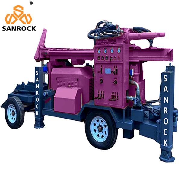 Multifunction Water Well Rig Hydraulic Rotary Bore Hole Portable Water Drilling