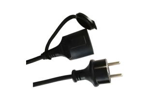 Wholesale VDE AC European Power Cord Waterproof 3 Core Rubber Plug Cable For Industry Equipment from china suppliers