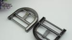 Wholesale custom bag belt buckle zinc alloy half-round shape 38 mm pin buckle