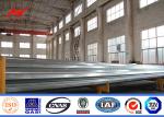 Round / Conical 69kv 50 Feet Power Distribution Poles , Steel Transmission Poles