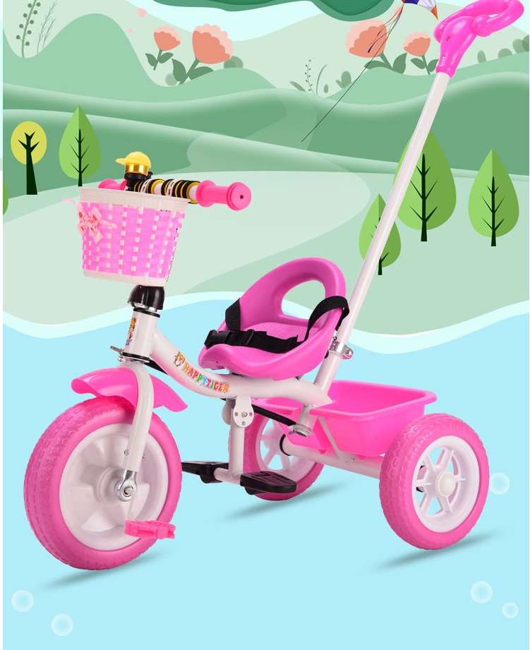 2023 Fashion Baby 3 Wheels Ride on Bicycle Bike Car for 2-6 Years Kids Plastic Material