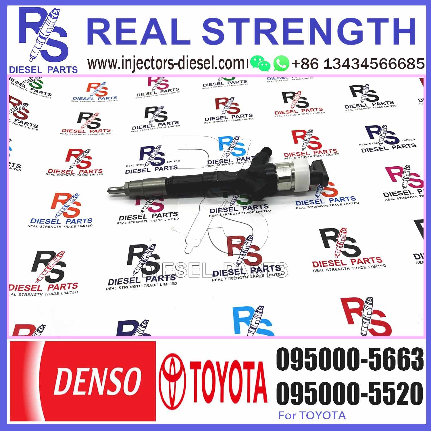 high quality diesel engine Fuel common rail injector 095000-5663 23670-39095/39096 23670-30050