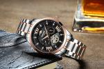 Metal Case Skeleton Mechanical Watch Minimalist Mechanical Watch