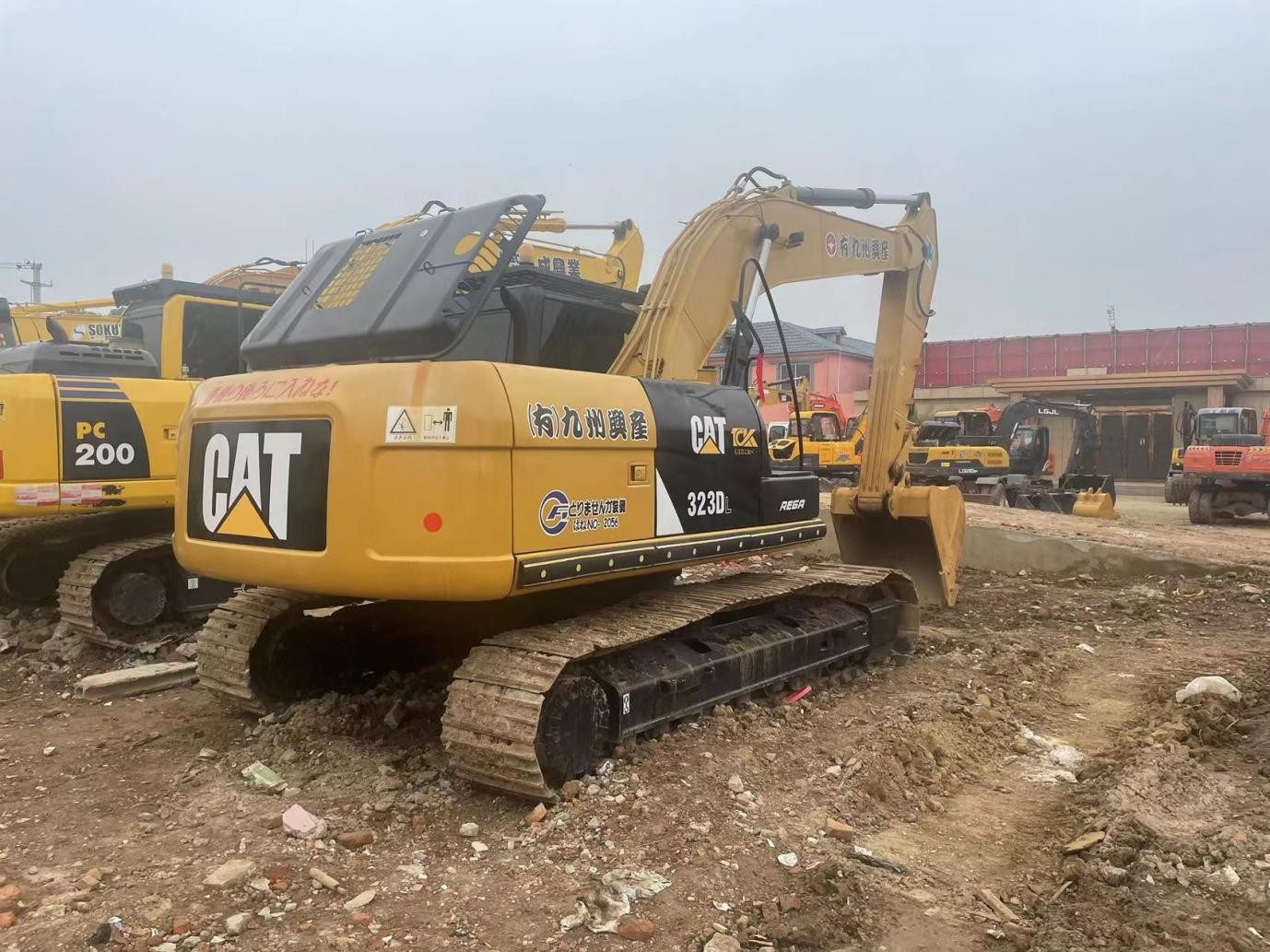 20ton 323DL Used CAT Excavators Hydraulic Types Of Digging Machines