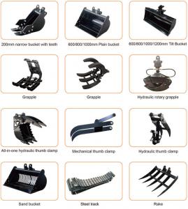 Wholesale Mini Digger Construction Equipment Accessories Easy Replacement from china suppliers