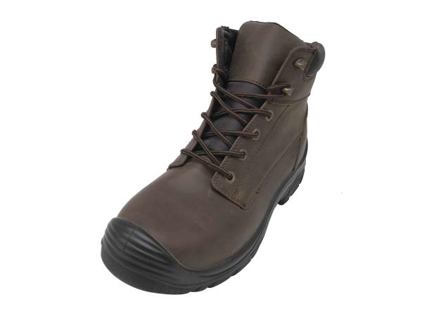 Comfortable Army Winter Boots / Mens Black Leather Boots Anti Static With Toe