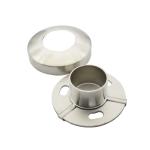 Stainless steel 304 post base in 2" for 50.8mm tube satin finishing with cover ,
