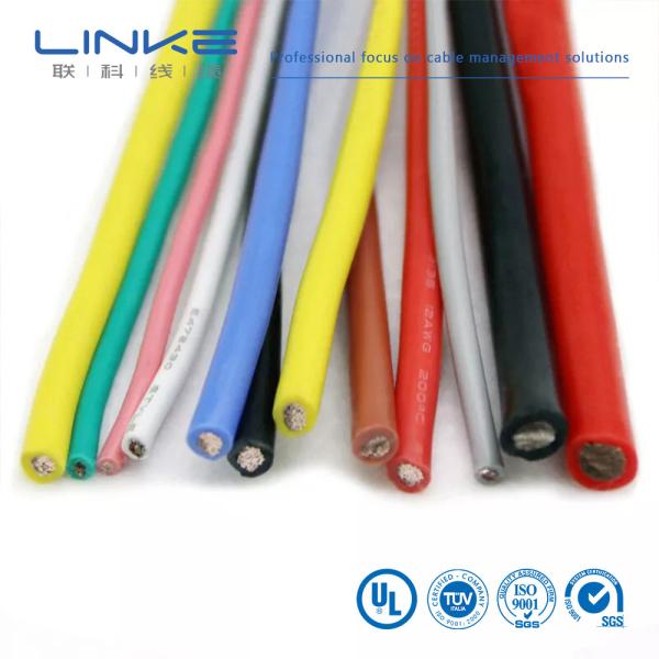 UL3135 Silicone Rubber Wire 30 28 26 24 22 20 18 16 14 12 10 AWG Insulated Soft