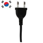 Customization 2.5A 250V Korea Standard laptop electric ac Power Cable 2pin hair