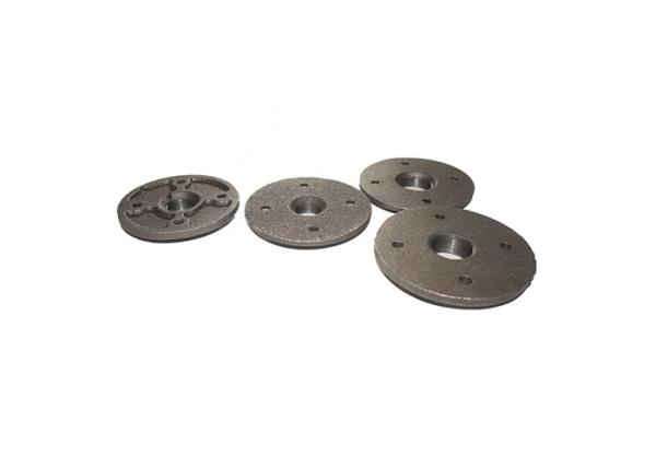 Standard Cast Iron Pipe Flanges , Decorative Pipe Black Iron Pipe Floor Flange 3