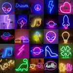 Wholesale Styles Led Neon Light Colorful Rainbow Neon Sign for Room Home Party