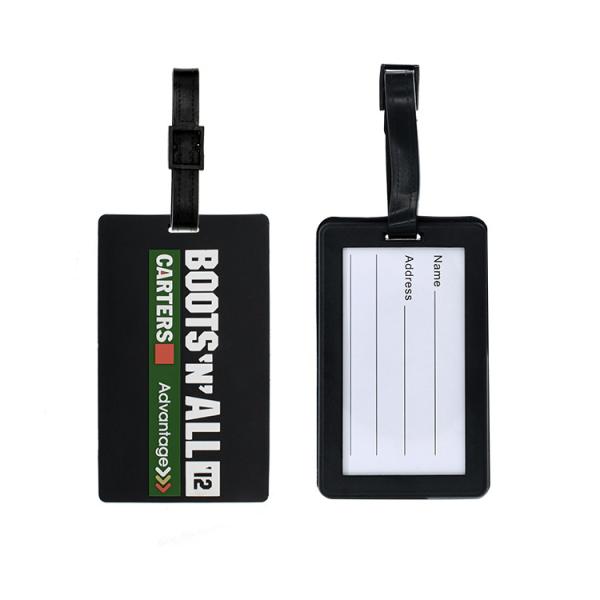 Custom Flexible PVC Luggage Tags Suitcase Bag Labels, Cruisetags, Standard