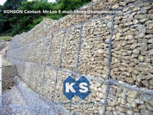 Wholesale Durable Gabion Retaining Wall 3.0 - 4.5mm Dia with PVC Coated Stainless Steel Galvanized Wire from china suppliers