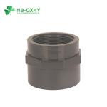 Gray UPVC Female Adaptor DIN Standard Pn16 Socket Size 20mm-110mm Customized