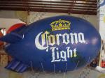 Eye - Catching Inflatable Helium Zeppelin Blue Blimps For Trade Shows