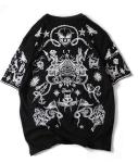 Fashional street hip hop style with skull printed wholesale men's oversize