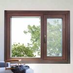 High Energy Efficiency Wood Grain Aluminum Casement Windows for House Transforma
