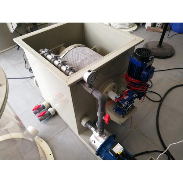 Solid Liquid Separation Automatic Backwash Aquaculture Rotary Drum Filter for Koi Pond 100*100*100cm