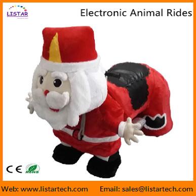 Santa Claus Electronic Walking Animal Rides Games Machine for Christmas