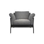 Confortable leisure chairs by Cotton linen fabric upholstered with Ash wood