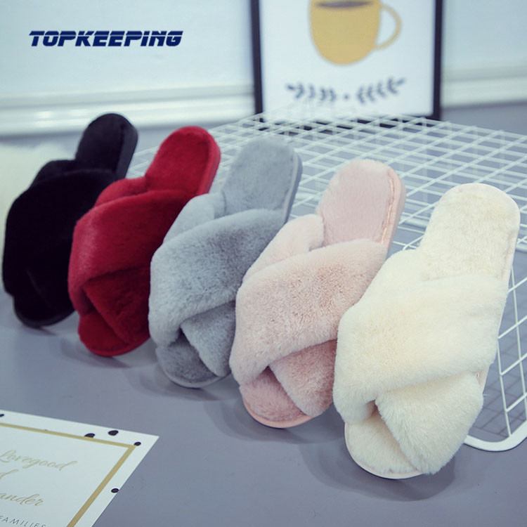 Fashion Ladies Furry Full Fur Slippers EUR36 - 41