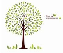 Wholesale 800 * 600mm Funky Contemporary Tree Wall Flower Stickers G225 from china suppliers